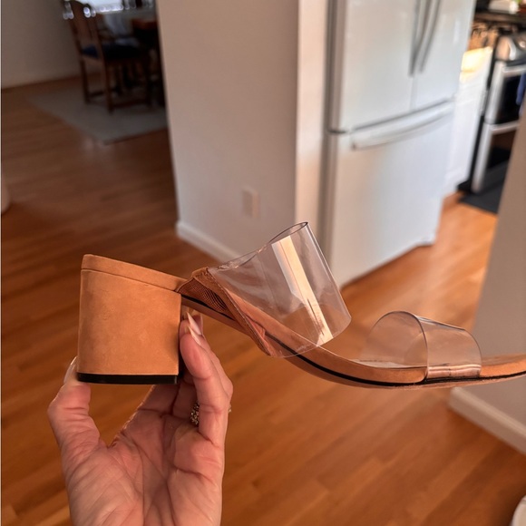 SCHUTZ Tan Mules Sleek Minimalist Design - Picture 9 of 14